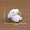 Figuras creativas y adorables de la serie 'perro en casa', accesorios de decoración DIY para casa de muñecas, adornos de escritorio para paisajes en miniatura