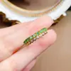 Anillo de Esmeralda Natural Transfronterizo Accesorios para Mujer Nicho Alta Gama Joyería de Plata 925 2.5*2.5 Ventas Directas de Fábrica de Joyería