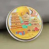 Monedas conmemorativas de ciudades, recuerdos turísticos, monedas coloridas en relieve con paisajes arquitectónicos de Beijing, Shanghái y Nanjing, monedas conmemorativas coleccionables