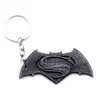 Películas y Televisión Europeas y Americanas Alrededor de Vengadores Batman Joyería de Aleación Llavero Creativo Colgante de Llave de Murciélago Adornos