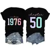 Capítulo 50 vintage 1976 Amazon Wish sitio independiente moderna y cómoda camiseta de mujer de cuello redondo y manga corta