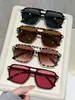 Gafas de sol de 4 piezas con doble puente y montura grande para mujer, de alta gama, gafas de sol con protección solar transfronteriza, protección UV, gafas de sol versátiles