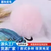 Produção de Chaveiros de Bola de Pelo para Carro, Pingentes para Bolsas Femininas, Bolas de Pelo Falso de Coelho de Pelúcia, Pingentes de Chaveiro, Acessórios para Roupas e Sapatos