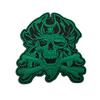Crânio de Capitão Pirata adesivo de velcro flexível distintivo PVC braçadeira luminosa militar tático pacote de carimbos de moral adesivo