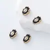 Novo Conector Versátil de Acessório de Palma Perfurado Tecido para Joias de Gota de Óleo Acessório de Fivela Decorativa DIY Atacado