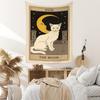 Popular Transfronteiriço Sol e Lua Gato Tarô Cartão Pano Pendurado Pano de Fundo Ins Decoração de Quarto Pano de Parede Tapeçaria de Gato Retrô