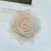 Organza Rosa Accesorios de Flores DIY Tocado de Encaje Semiacabado Pasador Flor para Zapatos Bolsas Accesorios Accesorios para Ropa