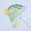 Copyright Decoração de Bolo de Aniversário Cartão Criativo Arco-íris Plug-in Cartão de Desenho Animado