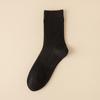 Calcetines de lana de otoño e invierno para hombre, calcetines de media caña, cálidos de cachemira, doble aguja, largos, de negocios, para hombre, calcetines para hombre al por mayor de Zhuji