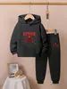 Conjunto de Ropa para Niños Transfronterizo Amazon Aliexpress Comercio Exterior Dropshipping para Niños Mayores Sudadera con Capucha y Pantalones de Chándal Conjunto de Dos Piezas