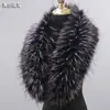 Otoño e Invierno Imitación Cuello de Piel de Zorro Mapache Cuello Falso Bufanda Sombrero Tira Verde Fruta Cuello Chal Cálido