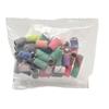 50/100 por caixa de conjunto de anel de areia colorida para arte em unhas, conjunto de anel de areia para superfície de unha esculpida, removedor de esmalte, cola para polimento de superfície de unha