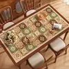 Mantel de mesa estilo americano, a prueba de aceite e impermeable, protector de mesa sin lavado, nuevo modelo 2025, lujo ligero con sensación de alta gama, mantel para mesa de centro