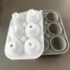 Suministro de fábrica de molde de silicona para hockey sobre hielo, bricolaje, cubo de hielo de silicona para cocina, herramienta casera para cubitos de hielo redondos, disponible al por mayor.