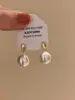 Brincos metálicos simples e versáteis estilo coreano com um toque elegante e sofisticado, populares para o dia a dia, ear cuffs de círculo geométrico e acessórios de orelha