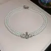 Collar Sencillo y de Moda con Borlas Incrustadas de Diamantes, Lujo Accesible y Cadena para Clavícula de Gama Alta, Collar Estilo Palacio Retro Europeo y Americano para Mujer
