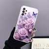 Funda Protectora Mariposa A16 A72 Adecuada para Funda de Teléfono Móvil Samsung S25Ultra A16 Funda Suave Tpu Burbuja Rosa S26