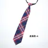 Punto Mayorista Cuadros Popular Corbata Estilo Japonés Uniforme JK Estilo Preppy Británico Corbata Perezosa Sin Nudo