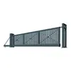 Puerta corredera segmentada inteligente, Puerta lineal de aleación de aluminio, Puerta telescópica sin rieles para patio, Puerta corredera eléctrica, Puerta principal