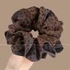 Scrunchie de malha grande estilo coreano para mulheres, acessório de cabelo estilo preguiçoso vintage, elástico para coque, enfeite de cabelo