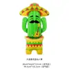 Columna de globos de base grande de cactus burrito transfronteriza, tema mexicano, globo de papel de aluminio de pie para decoración