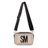 2025 Verano Nuevo Estilo Bolsa de Foto Correa Ancha para el Hombro Bordado de Letras Bolso Cuadrado Pequeño Moda Simple Estilo Occidental Bolso de Hombro Cruzado