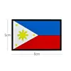 Parche de Goma PVC 3D Insignia de Velcro Bandera Nacional de Silicona Pegamento Suave Accesorios para Ropa Banderas del Mundo