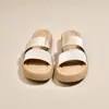 Sandalias de verano cómodas para mujer, modelo nuevo 2026, destapadas, de una tira, para exteriores, playa, moda, suela suave, suela gruesa