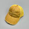Nueva gorra de béisbol de personalidad vintage con agujeros desgastados estilo viejo para hombres y mujeres, visera solar, malla transpirable, sombrero de camionero para ocio, venta al por mayor
