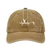 Novo Boné de Baseball Vintage Lavado com Estampa de Pesca Feminino ins Tendência Personalidade Aba Macia Estilo Coreano Para Casal Proteção Solar Chapéu Bico de Pato