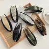 Horquilla para el pelo con diseño de viento perezoso para la parte trasera de la cabeza para mujer, pinza de cocodrilo elegante para el pelo, pinza de pico de pato grande a la moda, pinza para el pelo, accesorio para la cabeza