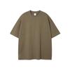Camiseta de Manga Corta para Hombre 2026 Estilo Nuevo Hilo Doble 230g Marca de Moda Color Tierra Niebla Holgada Algodón Puro Fabricante