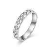 Anel feminino INS com vento frio em aço inoxidável esculpido com diamante incrustado de diamante joias de mão de aço titânio totalmente cravejadas de diamante fabricantes estoque