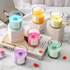 Vela de Aromaterapia com Óleo Essencial para Casa Quarto Fragrância Atmosfera Romântica Cera Vegetal Fragrância Presente Caixa de Presente Rosa