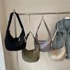 Bolsa transversal de grande capacidade para viagem casual feminina, bolsa de ombro simples com estampa de losangos, moderna e portátil, para comércio exterior