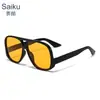 2026 Nuevas Gafas de Sol Versátiles de Doble Puente Estilo Coreano de Moda Celebridad de Internet Gafas de Sol Cuadradas Únicas de Moda para Fotografía Callejera con Protección UV