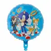 Globo de Película de Aluminio Erizo Sonic Juego de Cinco Piezas Globo de Cumpleaños para Niños Combo de Globos para Fiesta Temática de Sonic