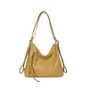 Bolsa Tote Retro de Grande Capacidade para Deslocamento para Mulheres 2026 Nova Mochila Casual com Alça de Ombro Transversal de Alto Estilo na Moda