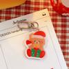 Llavero Creativo de Pareja de Dibujos Animados Regalo de Navidad para Estudiantes de Primaria Lindo Colgante para Bolso Llavero de Navidad