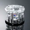 Copo Moutai, copo de vinho pequeno, copo de vidro de cristal, conjunto de decantador de bebida de dose única de 10ml, conjunto de sete peças, branco