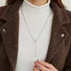 Corrente de Osso de Cobra Pérola Outono e Inverno Moda Feminina Joia de Colar Leve de Luxo Design Personalizado Cobre Banhado a Ouro Nova Corrente Versátil para Suéter