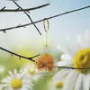 Amapola DIY Resina de Cristal Colgante de Collar para Suéter Molde de Silicona con Etiqueta Redonda de Hueso con Forma de Abanico Ovalado