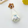 Bolsa infantil Desenho animado japonês bolsa redonda pequena palha orelhas grandes cachorro Urso menina menino transversal troco bolsa pequena