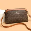 Bolso de mujer transfronterizo retro europeo y americano de lujo ligero tacto de alta gama con estampado bolso para madre moda para mujeres de mediana edad bolso de hombro único bandolera moderno