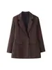 Para Comercio Exterior Europeo y Americano Transfronterizo Ropa de Mujer Aliexpress Venta Caliente Moda Commuter Ceñidor de Cintura Traje Vestido de Doble Botonadura