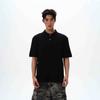 Camiseta básica sencilla estilo American Old Money de cuello Henley texturizada de manga corta para hombre y mujer, tops casuales nicho de alta gama