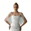 Xale de Pérolas para Casamento Europeu e Americano Transfronteiriço, Pequena Capa de Casamento, Adereços para Fotos de Estúdio de Casamento, Amazon