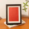 Marco de Fotos Hueco Tridimensional de Fábrica 6/ 8 pulgadas A4 Papel Cartulina con Polvo Dorado Rojo Montaje para Caligrafía Marco de Exhibición de Arte con Cuentas DIY