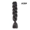 Venta al por mayor transfronteriza de pelucas africanas grandes trenzadas, rastas coloridas de fibra de alta temperatura, colas de caballo, trenzas twist de fibra sintética de color degradado