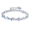 Explosões da Nova Amazon Europeia e Americana Conjunto de Pulseira, Colar e Brincos de Cristal de Açúcar Austríaco Pulseira de Cristal para Mulheres